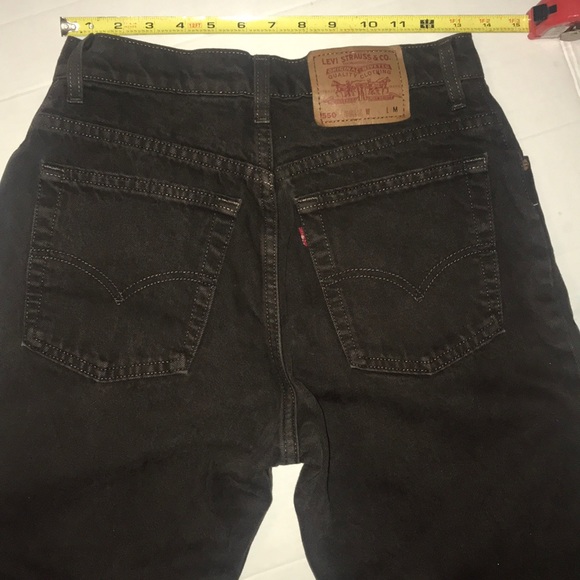 Levi's Denim - Levi’s Vintage Made in USA Tapered Black Jeans 550